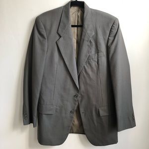 Vintage Wool Pinstripe Blazer